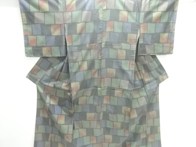 JAPANESE KIMONO / OMESHI / NISHIJIN-ORI / WOVEN STONE PAVEMENT